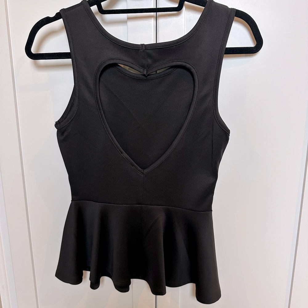 Heart cutout top